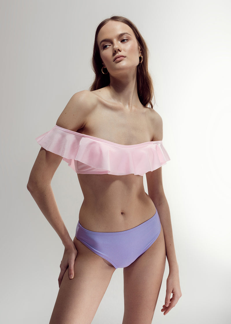 NIDA BIKINI TOP IN LIGHT PINK