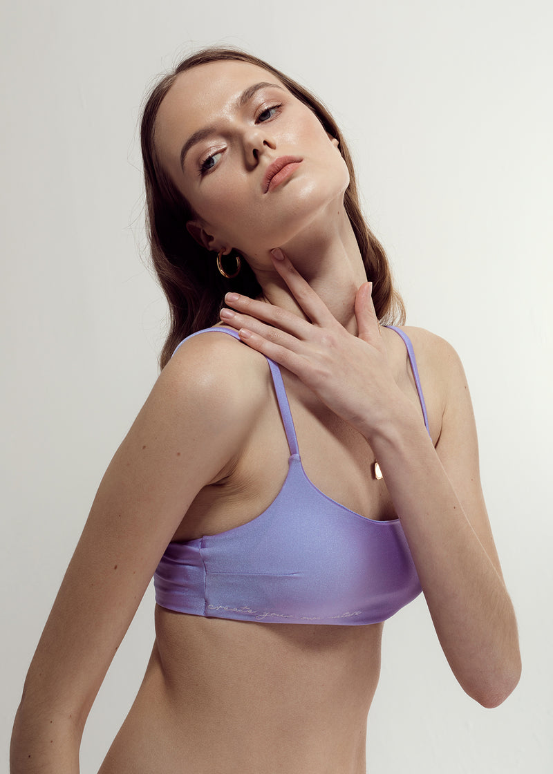 AIMI BIKINI TOP IN LILAC LILY