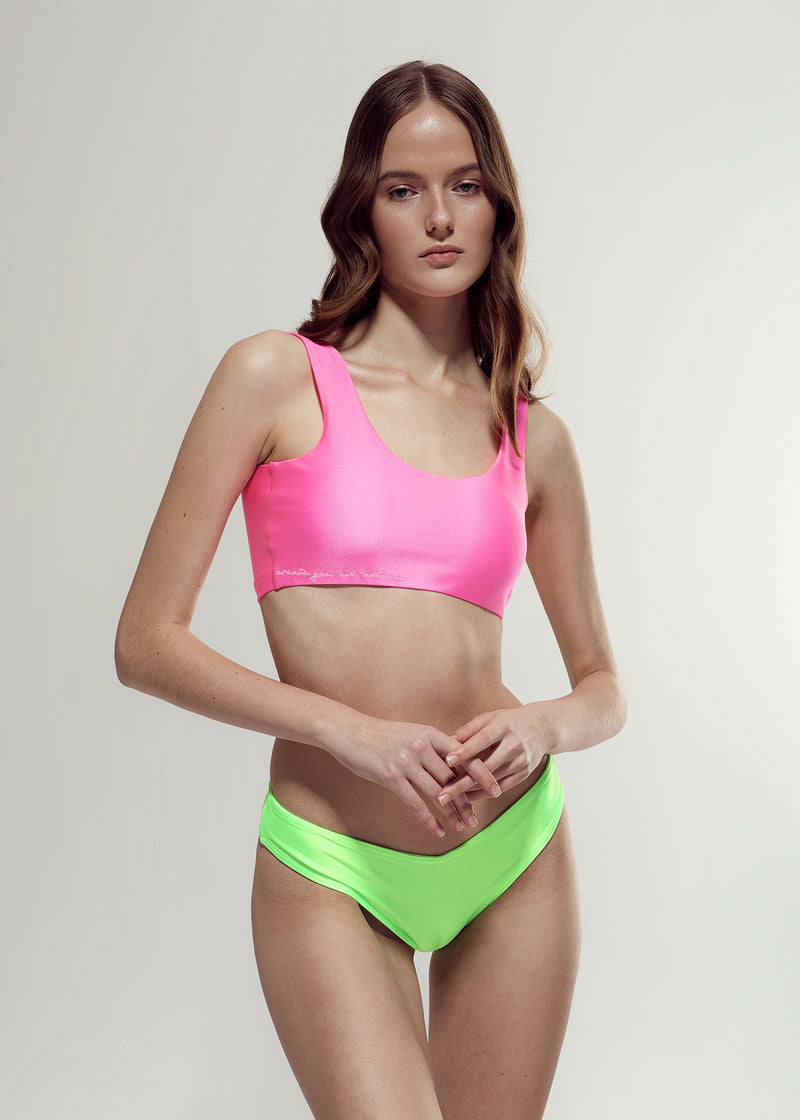 PALI BIKINI BOTTOM IN NEON GREEN